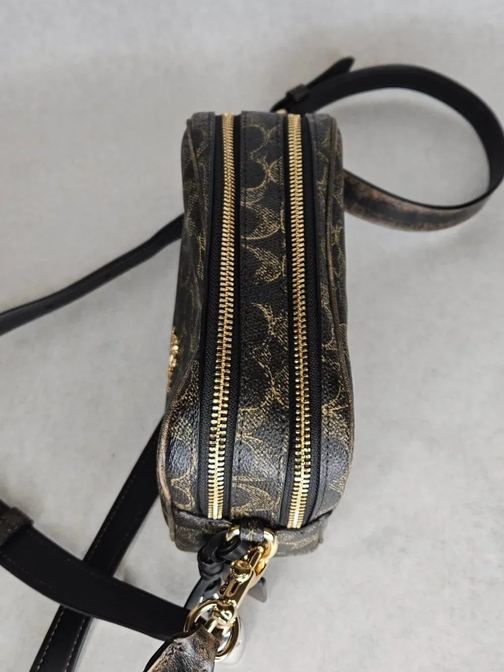 Coach Mini Carey Monogram Signature Crossbody Handbag Purse